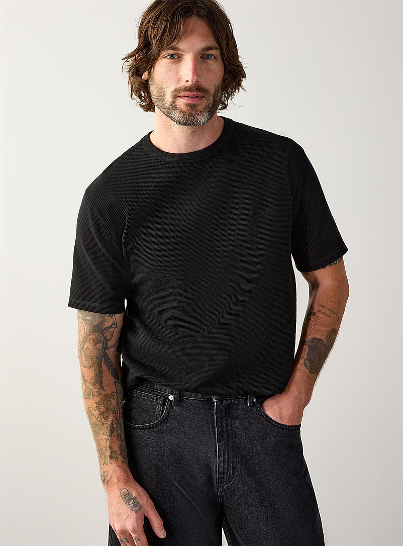 Micro-waffle T-shirt Comfort fit product image (primary)