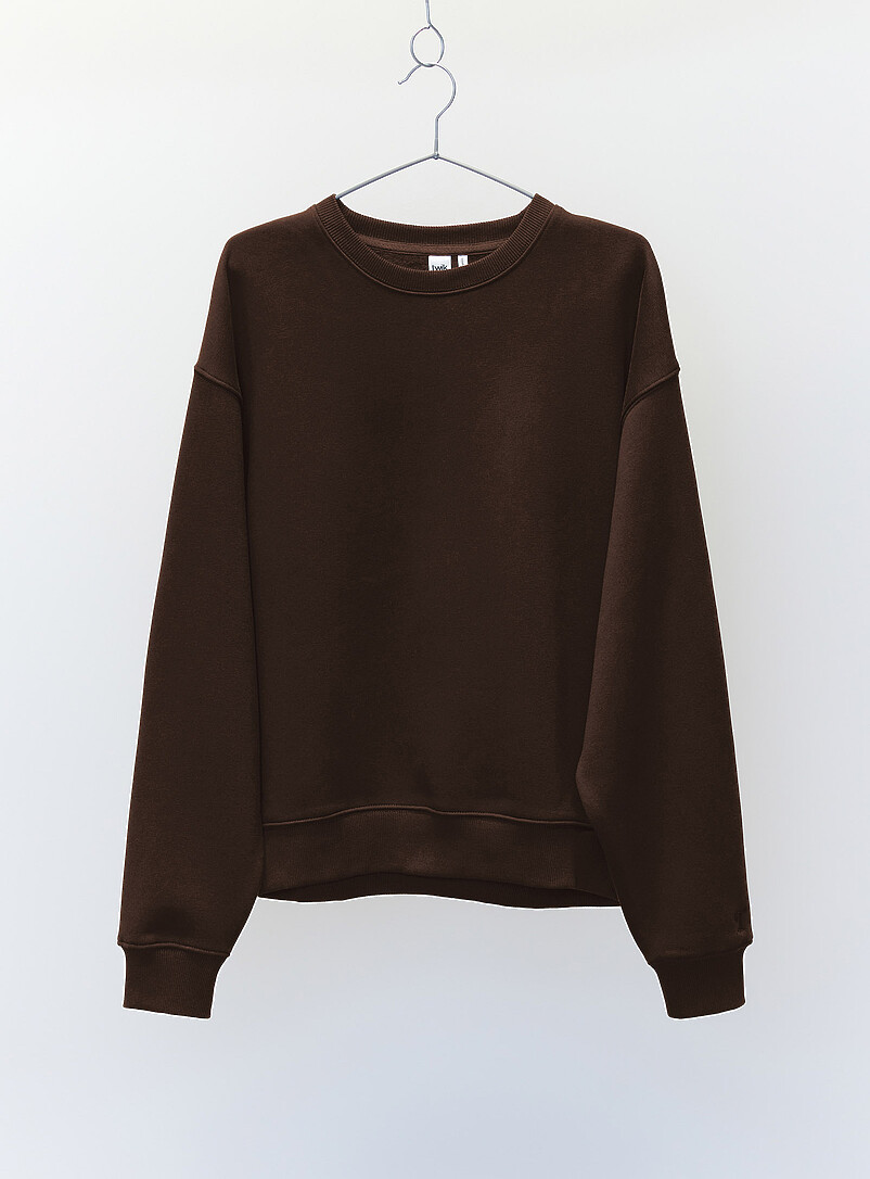 Crew Neck Fleece Sweatshirt Relaxed Fit
