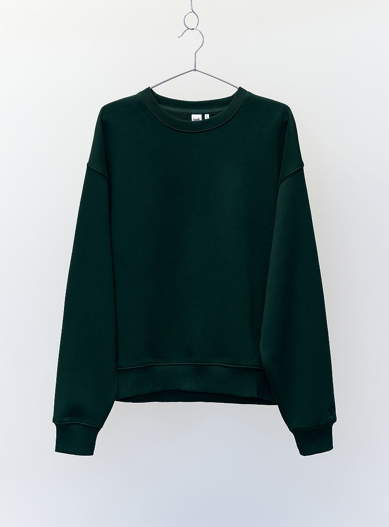 Crew Neck Fleece Sweatshirt Relaxed Fit