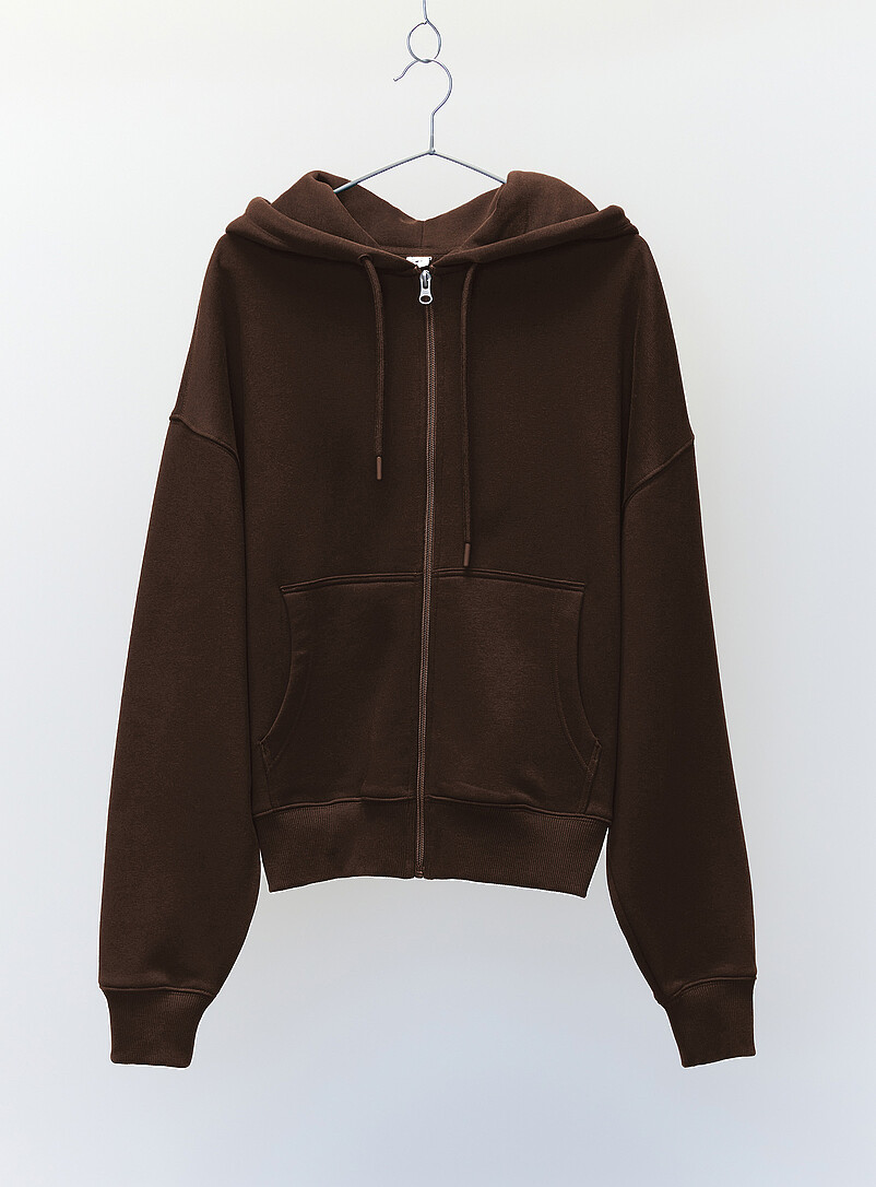 Zip-up fleece hoodie Relaxed fit product image (primary)