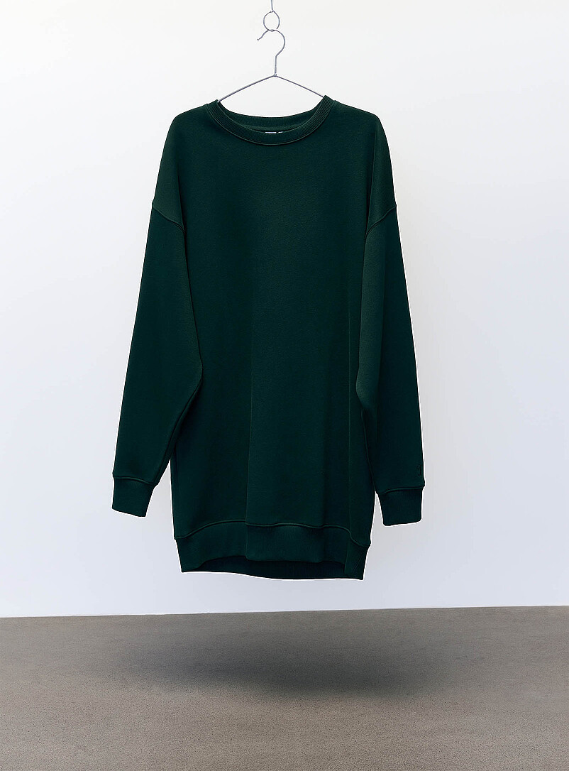 Crew-neck fleece dress Relaxed fit product image (primary)