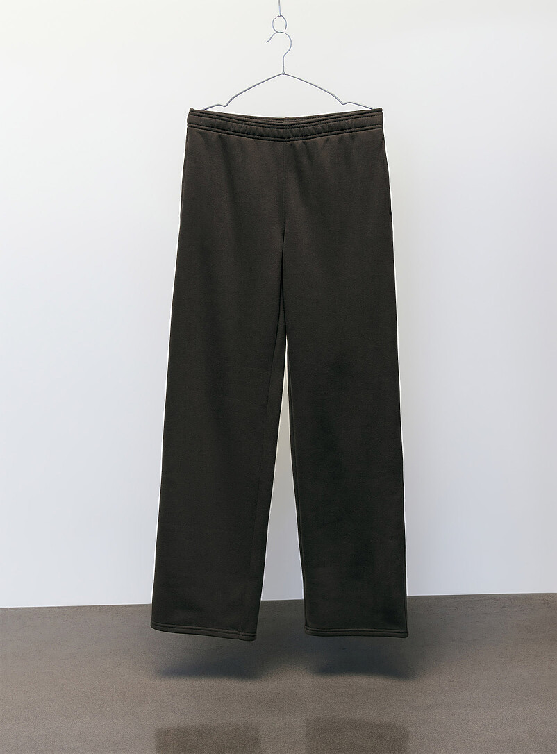 Straight-leg fleece pant product image (primary)