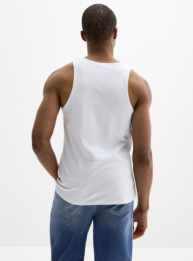Hemp and organic cotton tank Slim fit product image 2