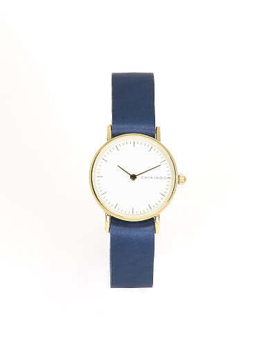 Chikiboom: La montre bo&icirc;tier dor&eacute; 26 mm Femme Noir