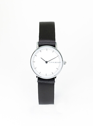 La montre bo&icirc;tier argent&eacute; 26 mm Femme