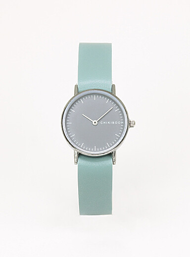 Chikiboom: La montre bo&icirc;tier argent&eacute; 26 mm Femme Noir