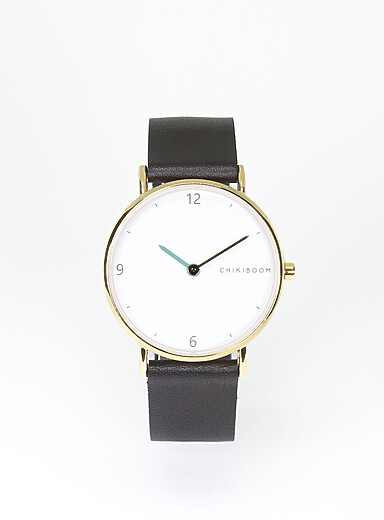 Chikiboom: La montre bo&icirc;tier dor&eacute; 36 mm Femme Rouge