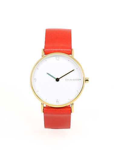 La montre bo&icirc;tier dor&eacute; 36 mm Femme