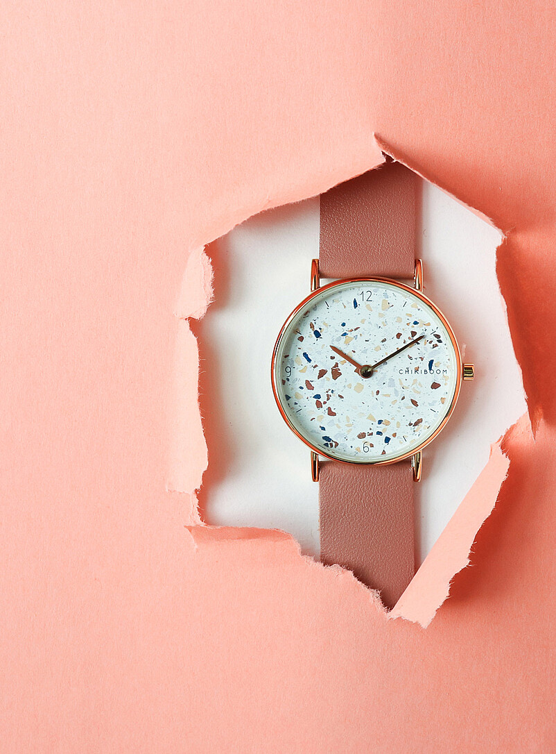 Watch with 36 mm terrazzo case Women | Chikiboom | | Simons