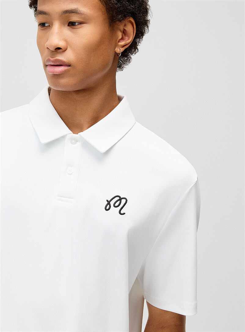Fairway embroidery logo golf polo | Malbon Golf | Men's Golf Polos