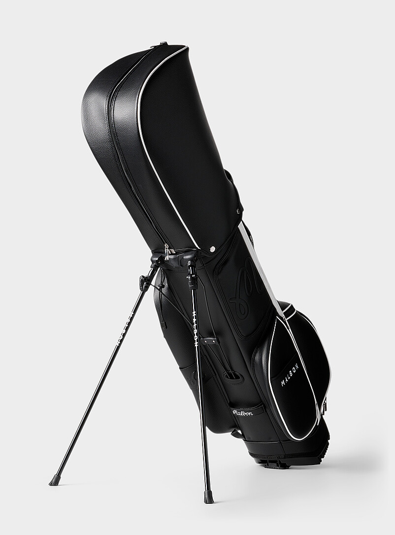 Malbon Golf: Le sac de golf sur pieds Malbon Noir pour 