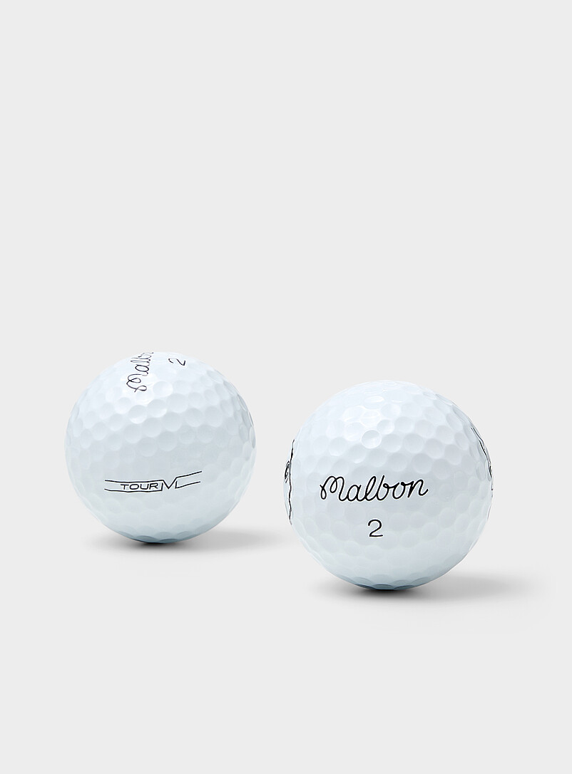 Malbon Golf: Les balles de golf Tour M Ensemble de 12 Blanc pour 