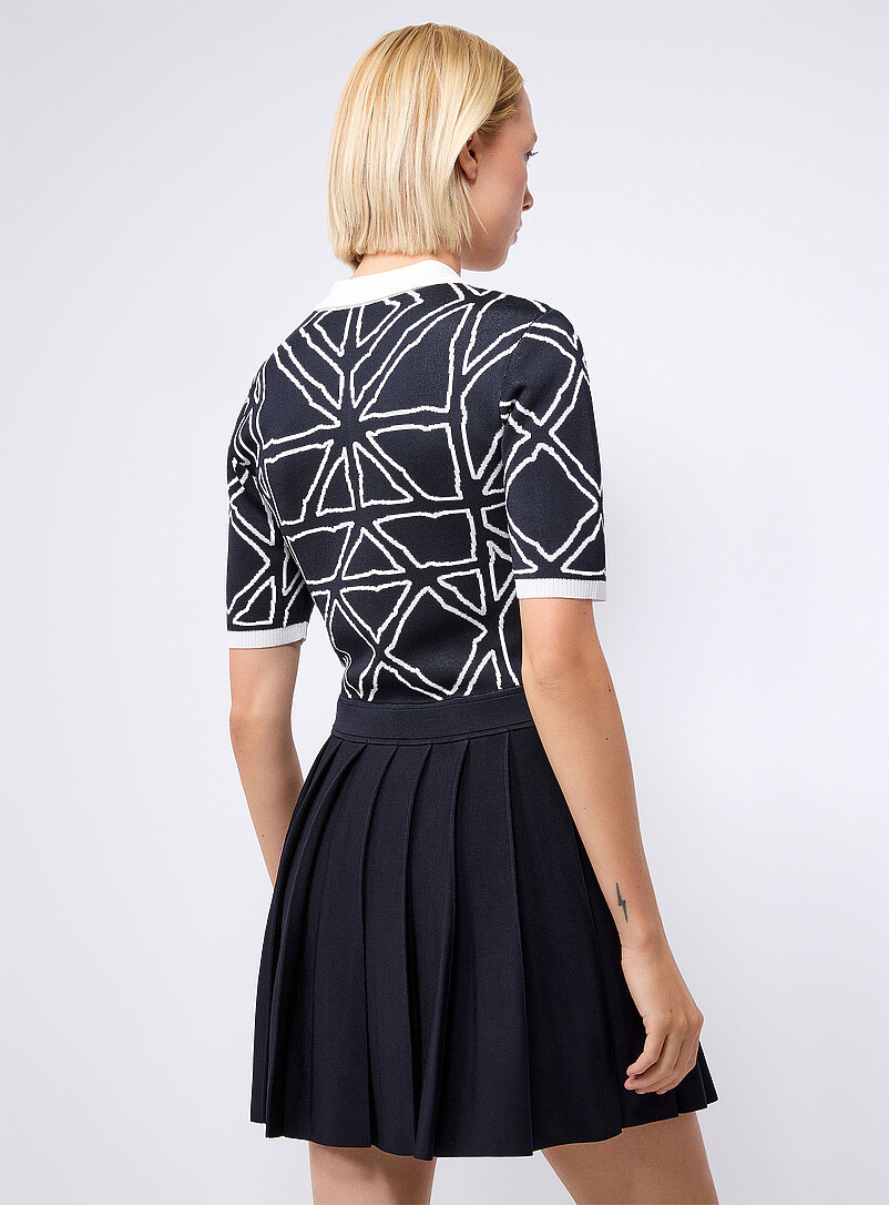 Piqué-knit pleated golf dress Built-in shorts | Malbon Golf