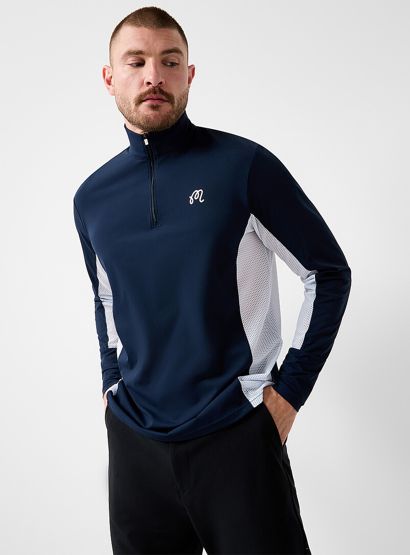 Santiago mesh knit zip-neck top product image 2