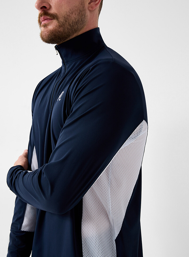 Santiago mesh knit zip-neck top product image 3