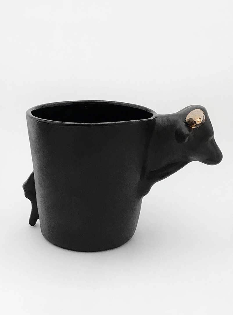 Lola Cera Black Classic cow mug Limited series