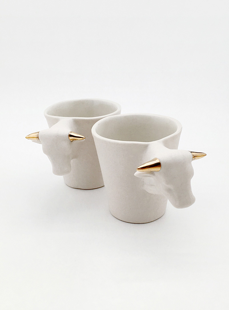 Lola Cera White Cow espresso cup set Limited series