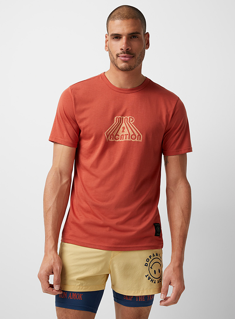 Roark: Le t-shirt Mind & Vacation Rouge pour homme