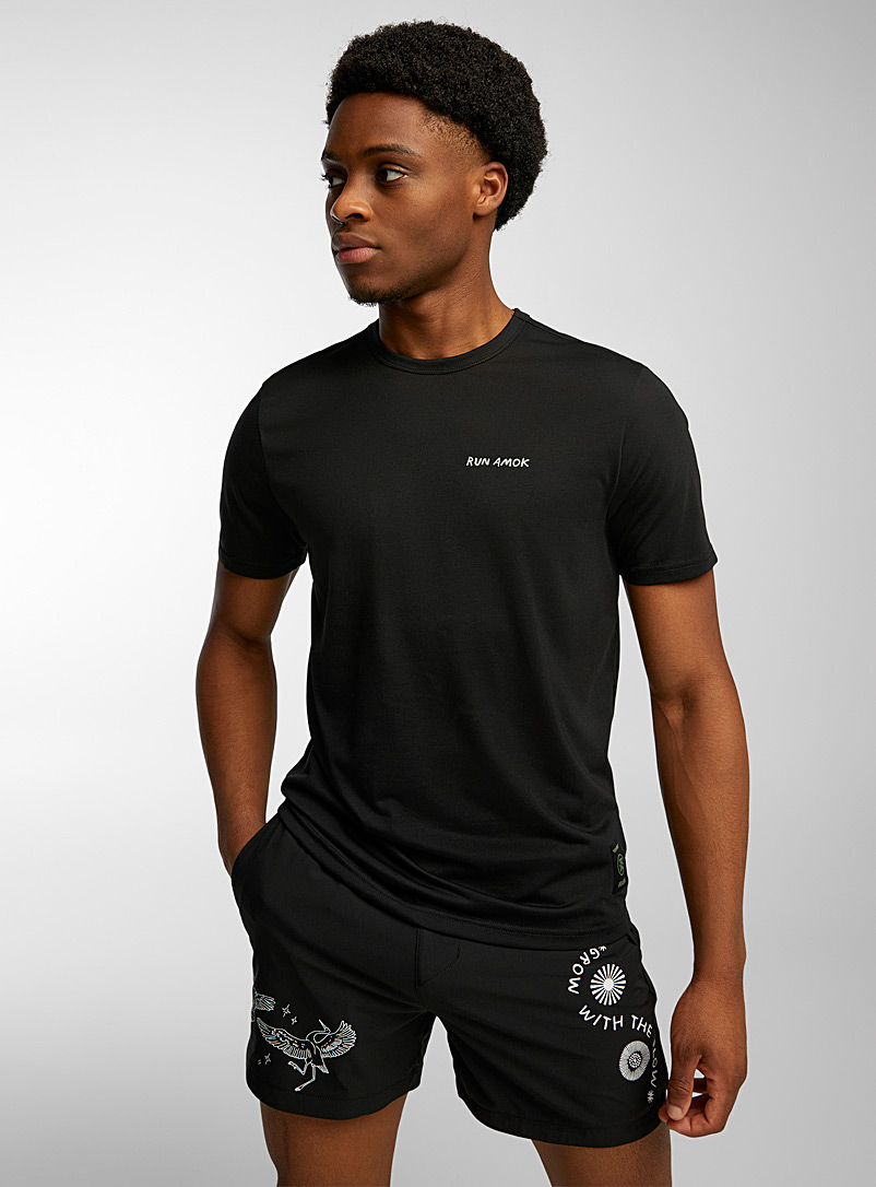 Roark: Le t-shirt de course Core Noir pour homme