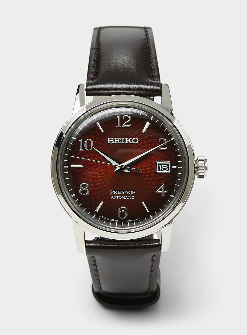 Presage red-dial watch | Seiko | Mens Watches | Simons