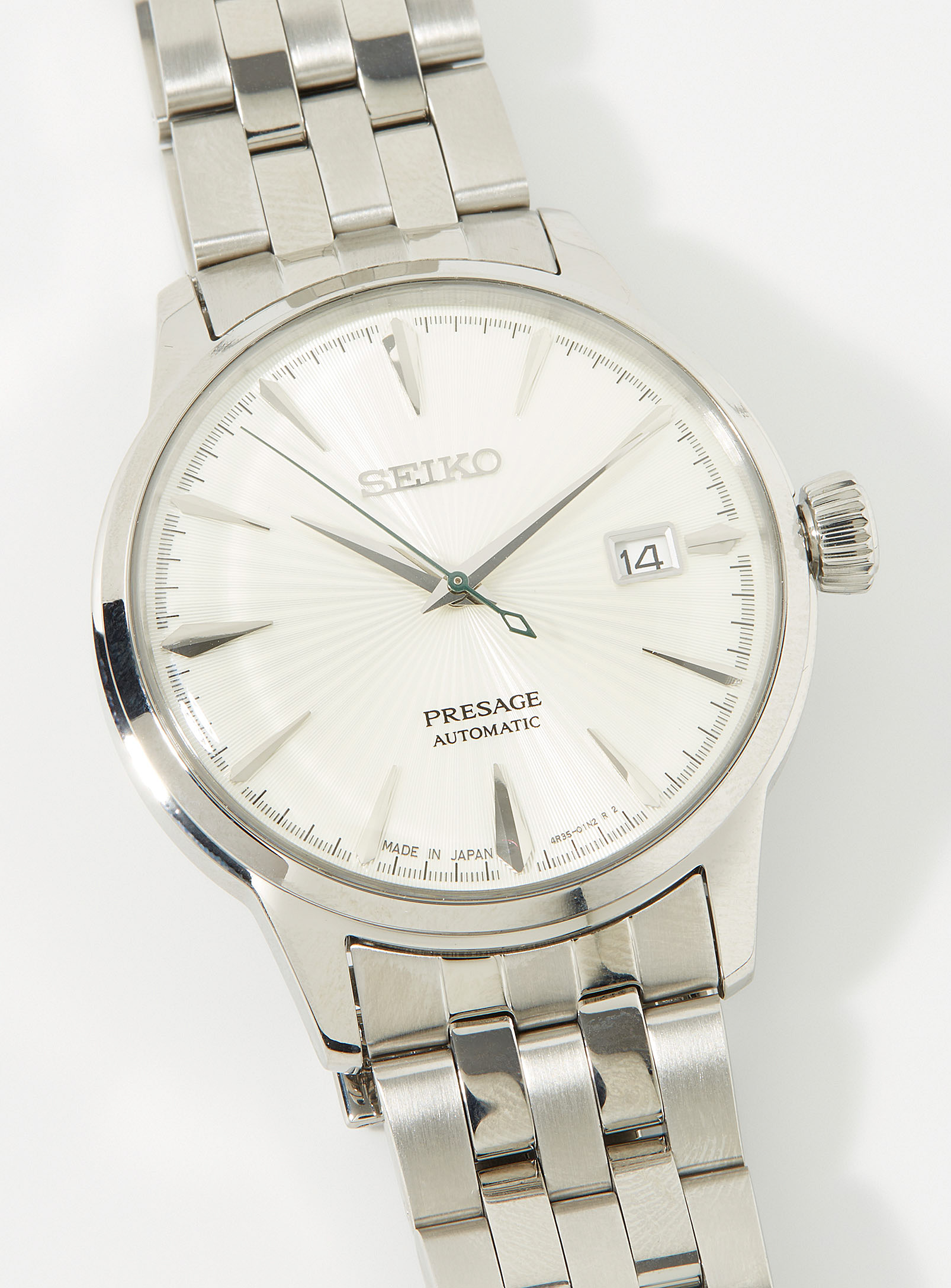 Seiko - Men's Presage Cocktail Time silver watch