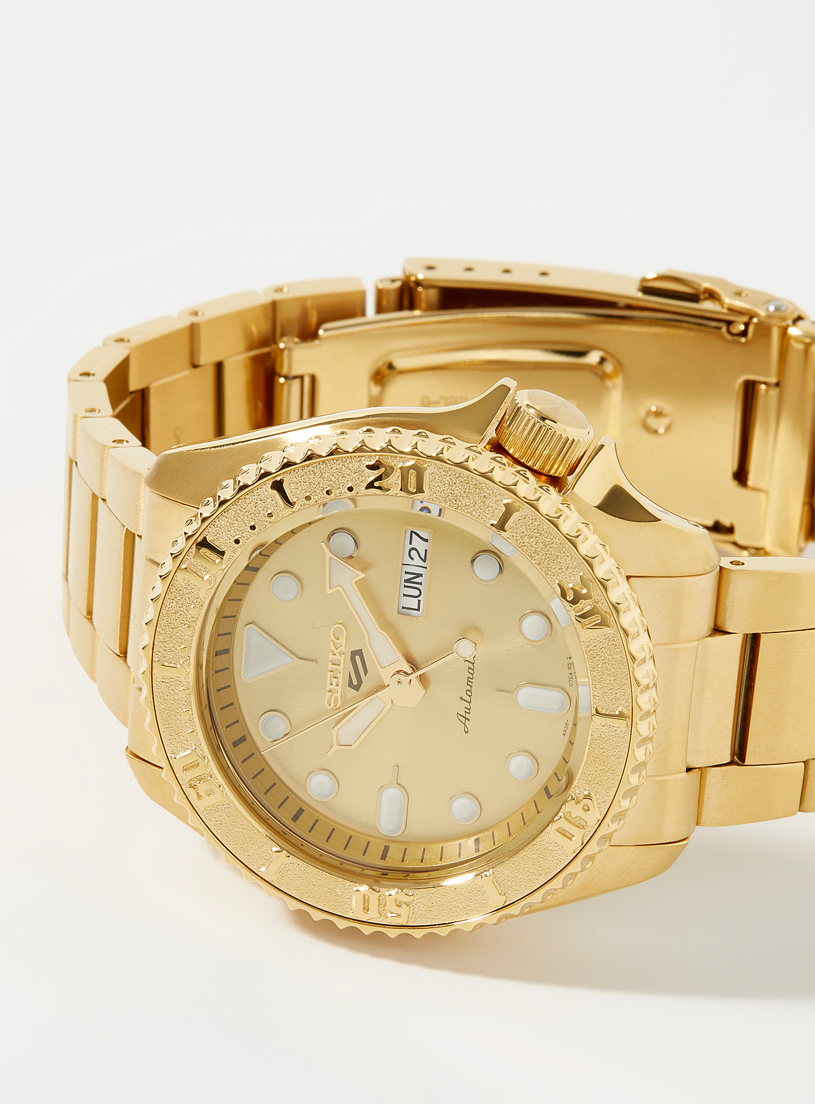 Seiko All Gold Street Watch In Golden Yellow