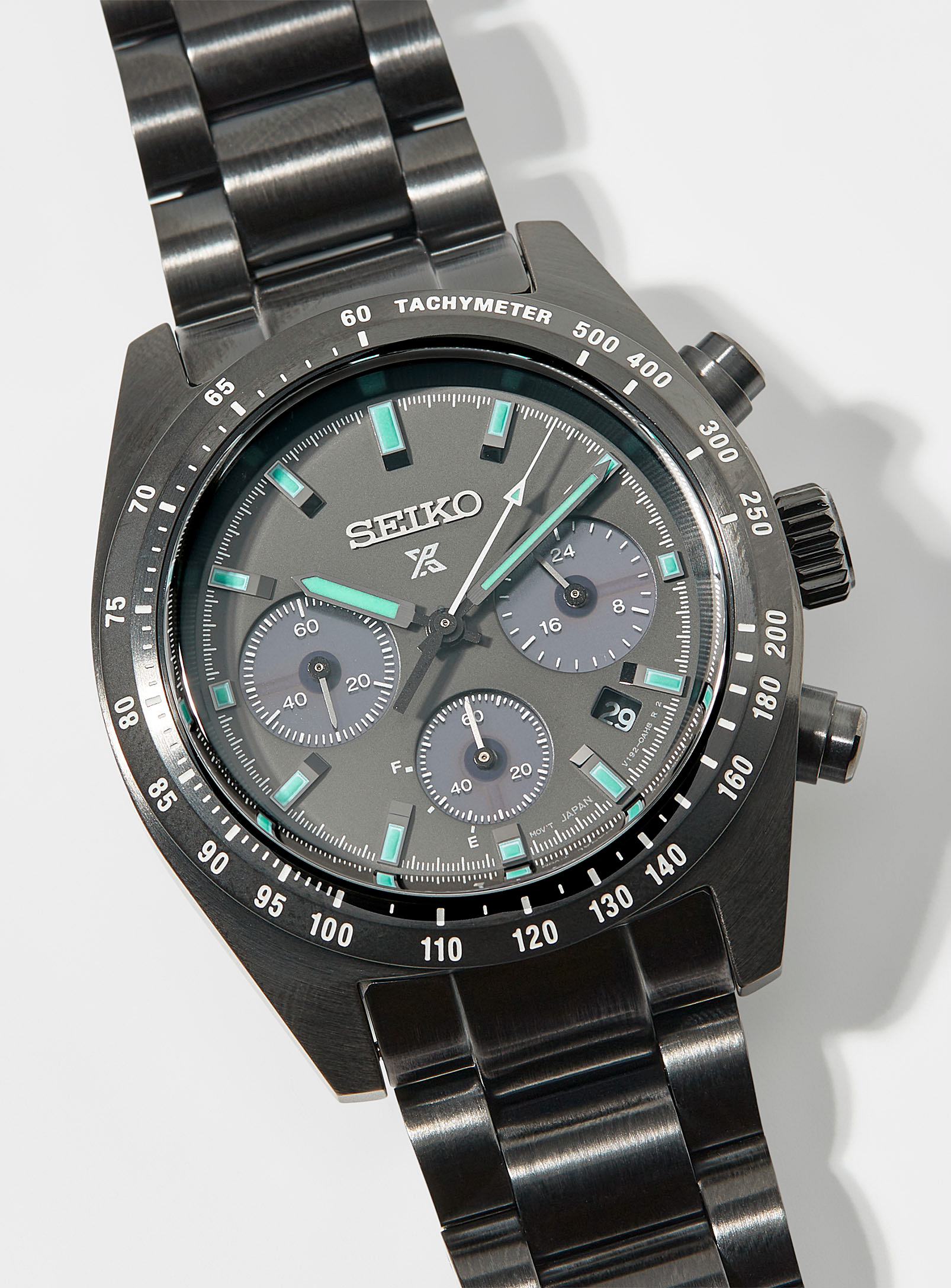 Seiko Prospex Chronograph Watch In Black