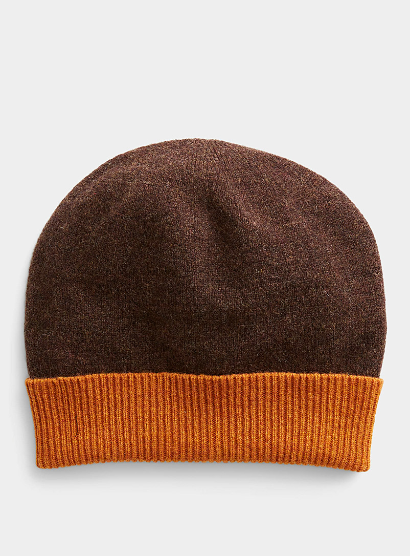 Robert Mackie Brown Contrast-cuff tuque for women