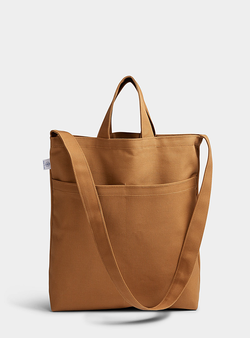 Dans le sac Brown Double-pocket tote for women