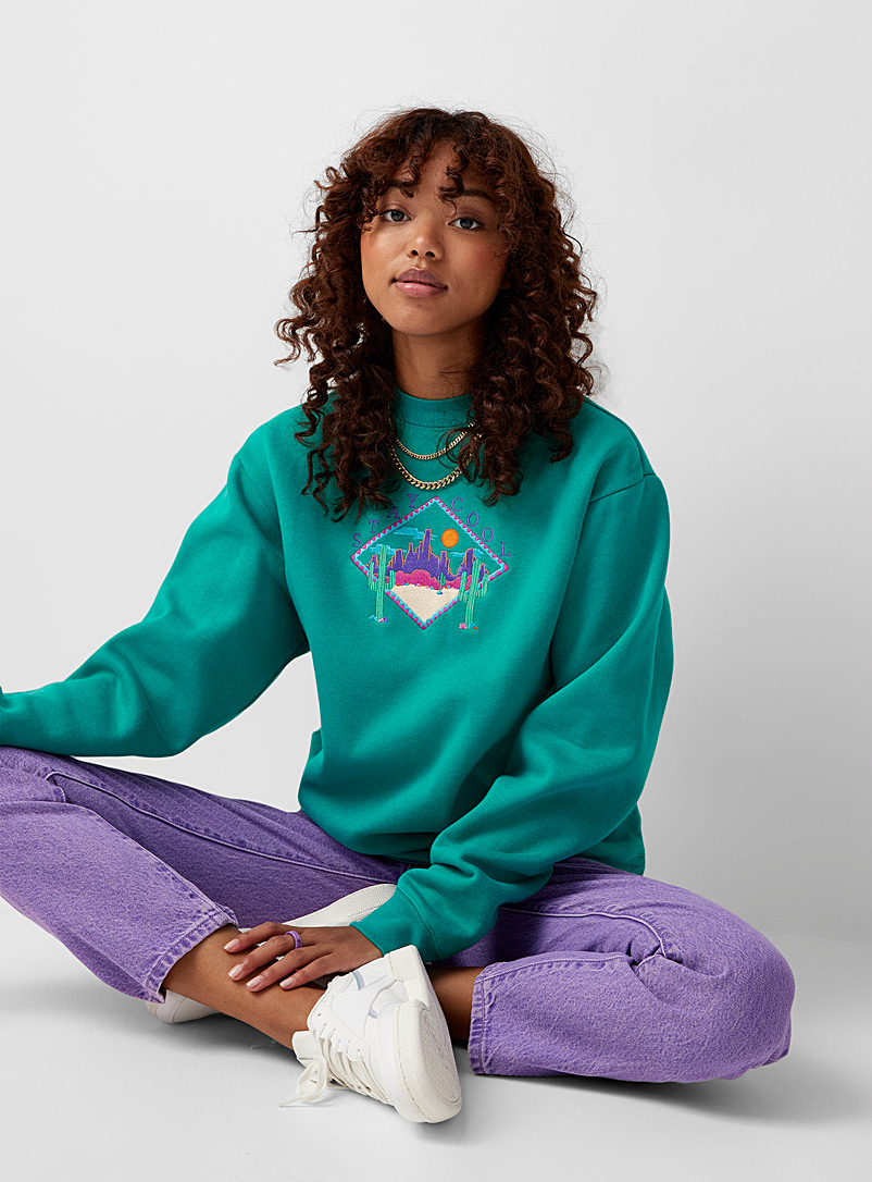 STAYCOOLNYC Teal Arizona sweatshirt for women