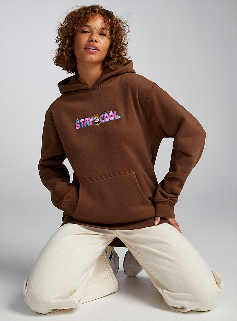 STAYCOOLNYC Brown S'mores hoodie for women