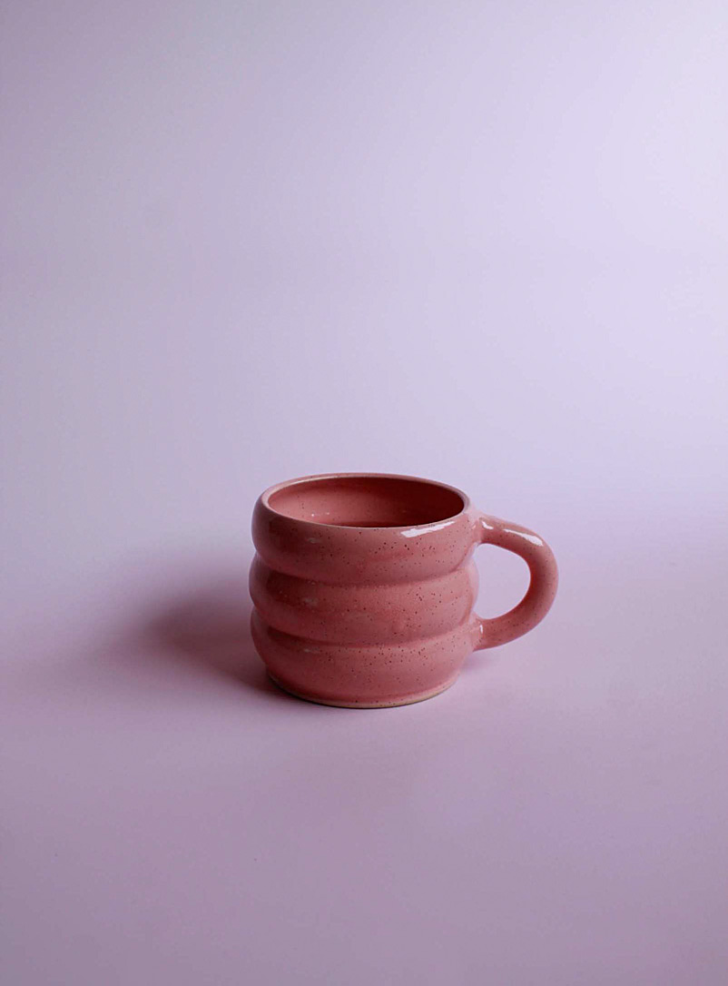 Stranger Studio Pink Blug speckled mug