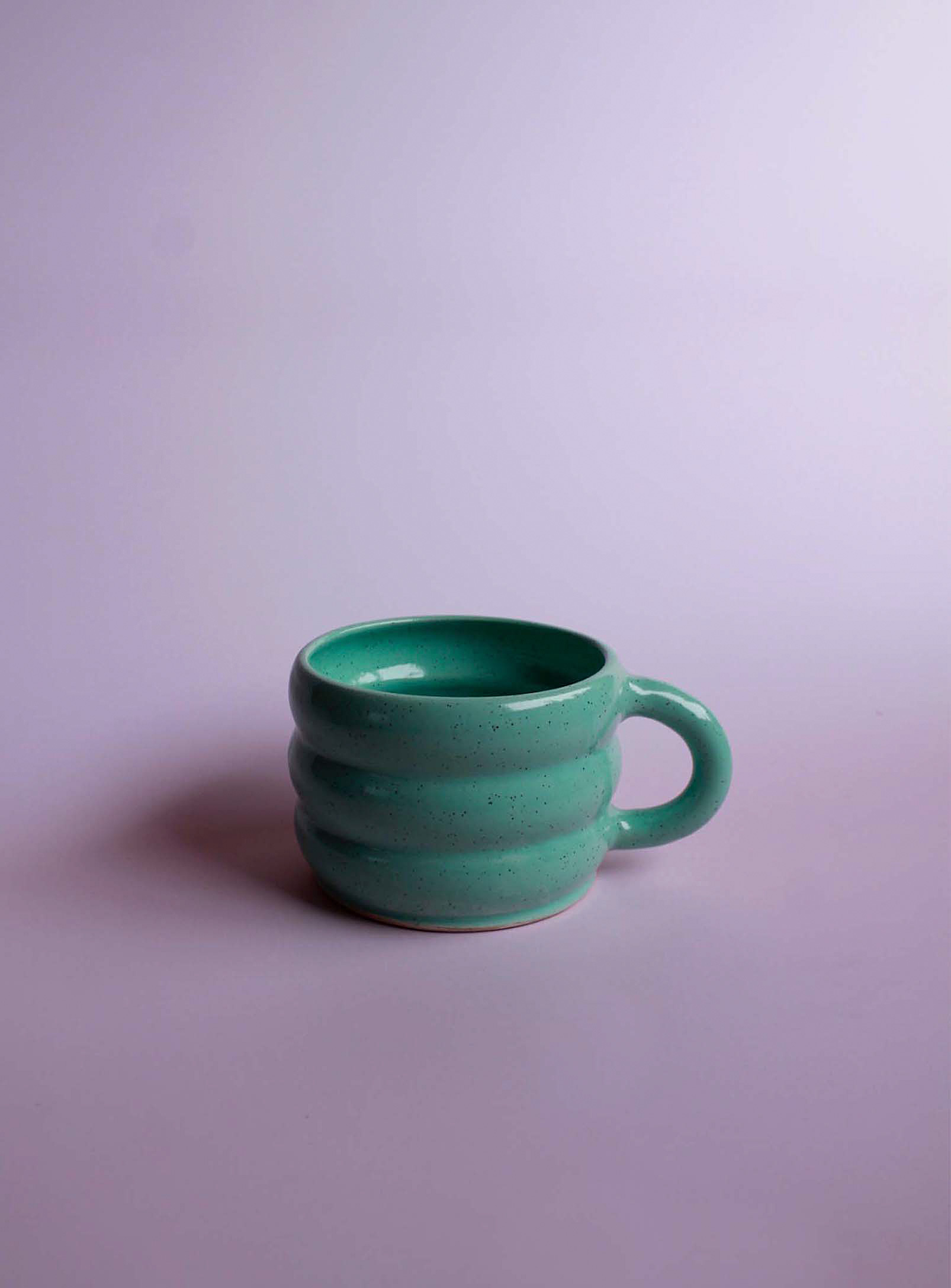 Stranger Studio Blug Speckled Mug In Lime Green