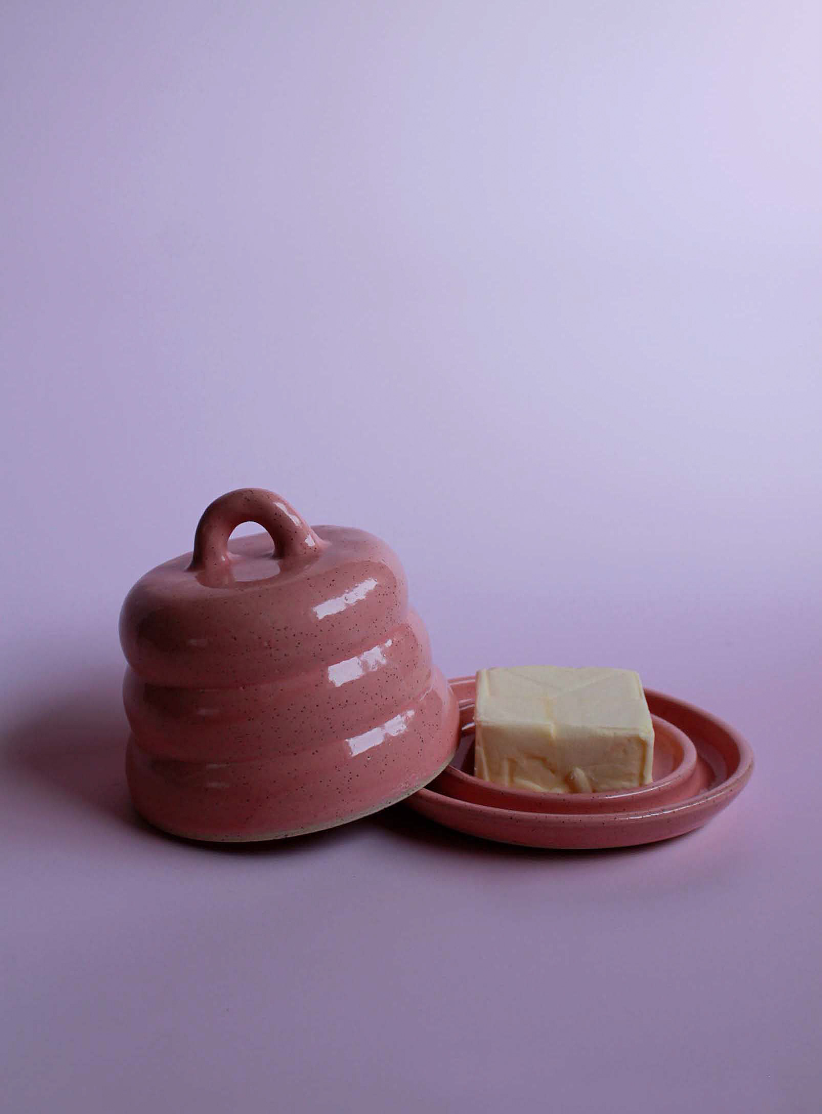 Stranger Studio Speckled Blob Butter Bell In Pink