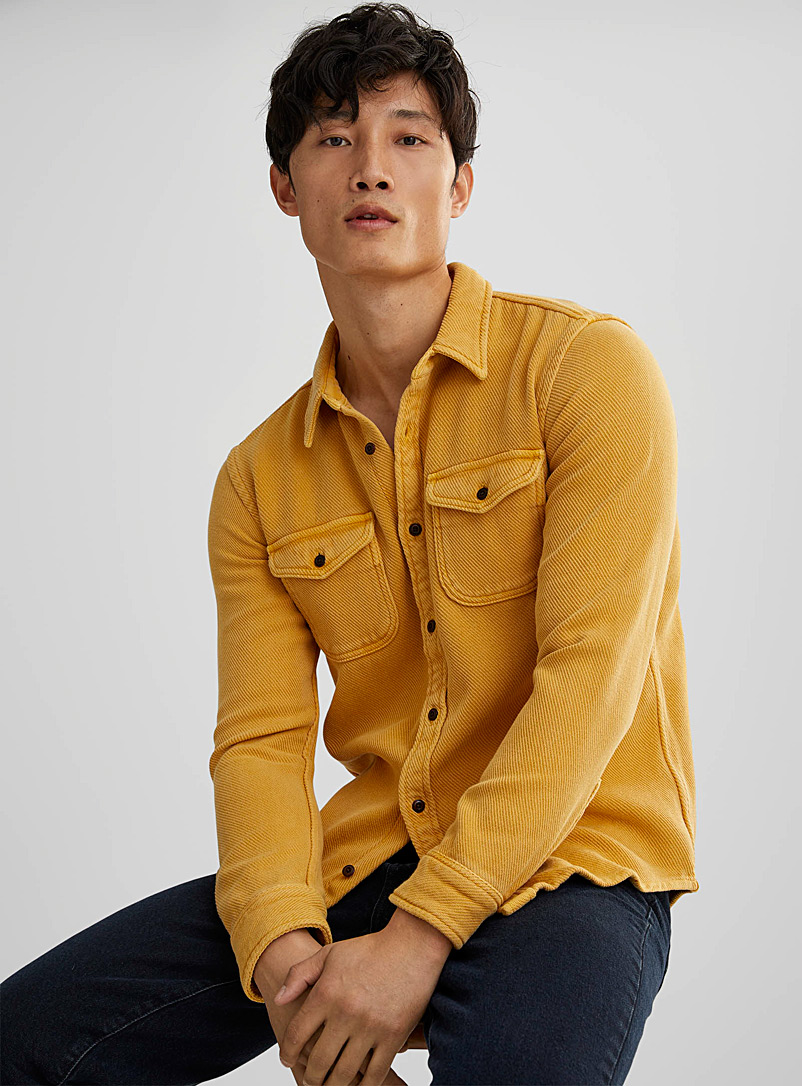 Outerknown Medium Yellow Chroma shirt for men