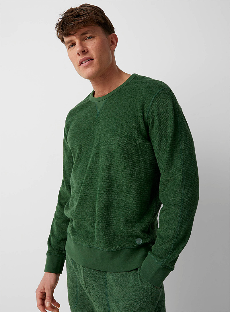 Outerknown Mossy Green Hightide terry sweatshirt for error