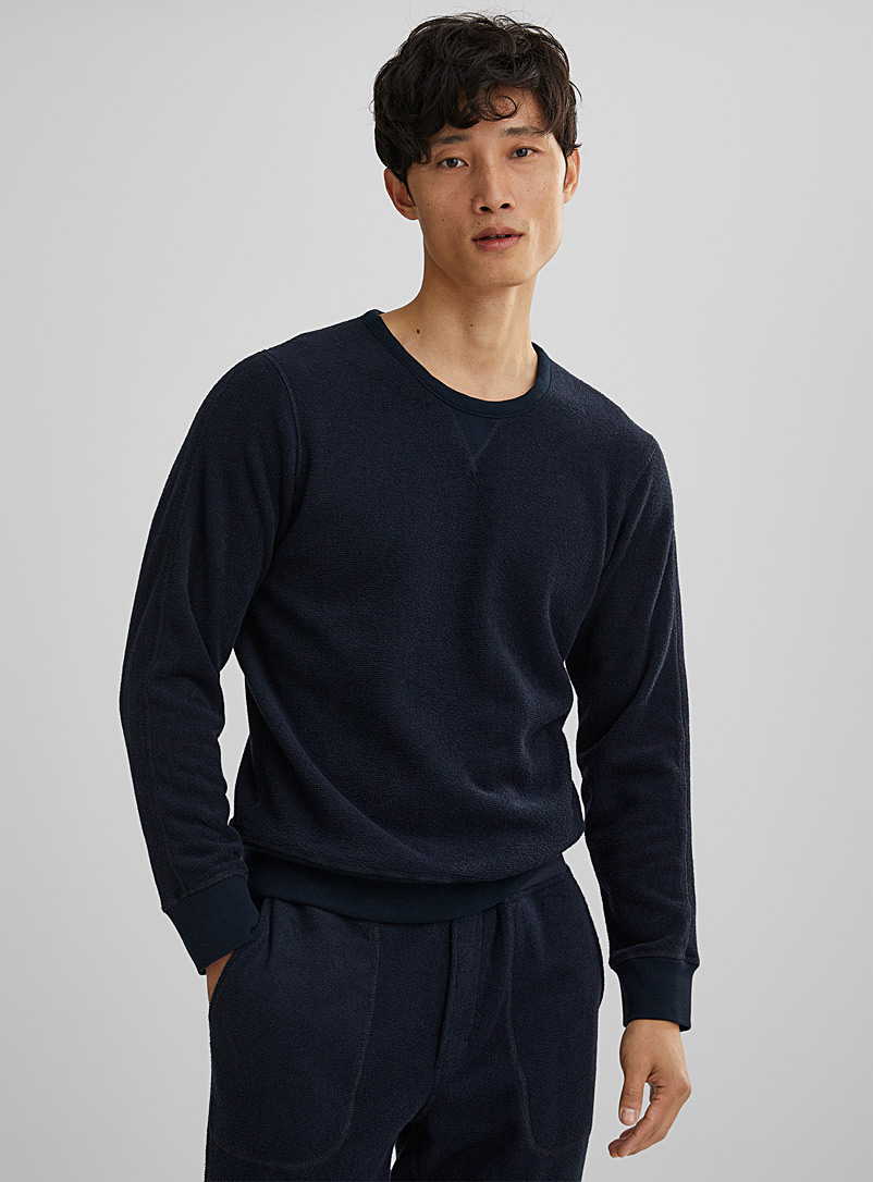 Outerknown: Le sweat ratine Hightide Marine pour homme