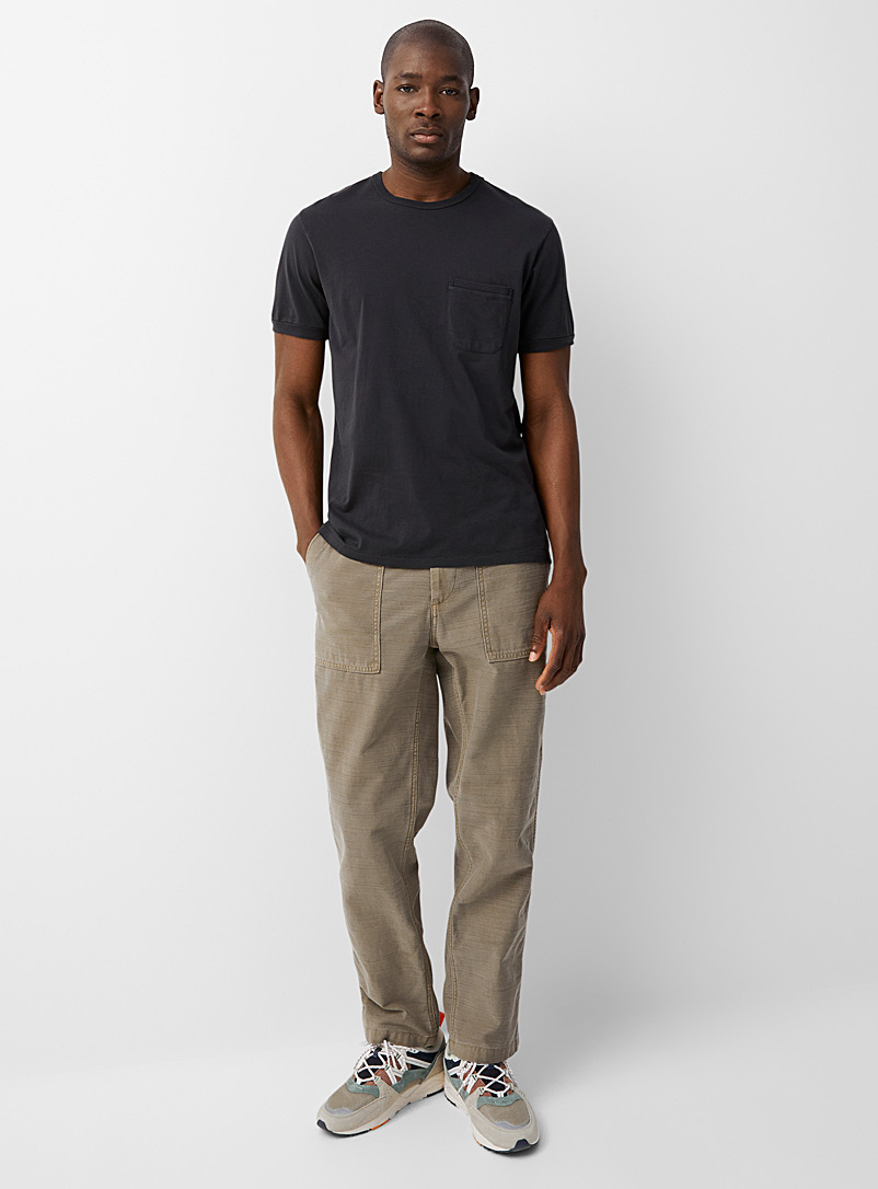 Outerknown Green Voyager utility pant Straight fit for men