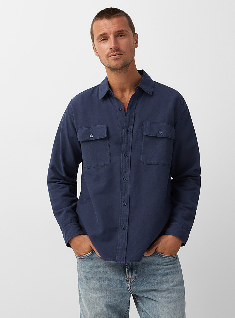 Outerknown: La chemise utilitaire Harrison Bleu pour 