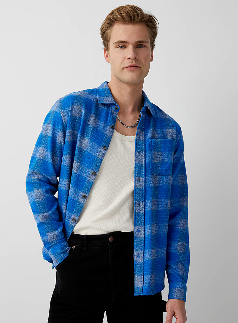Outerknown Assorted blue  Jaspe flannel check shirt for error