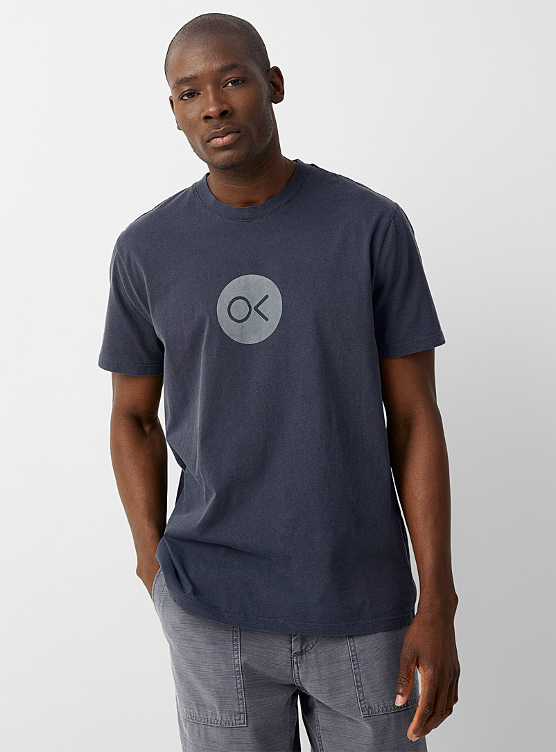 Outerknown: Le t-shirt pastille Ok Bleu assorti pour 