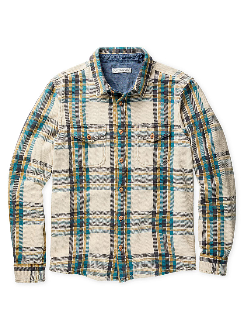 Outerknown Assorted beige Check blanket shirt for error