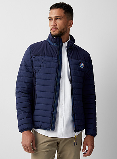 New Zealand Auckland Navy blue Stretch quilted jacket for men