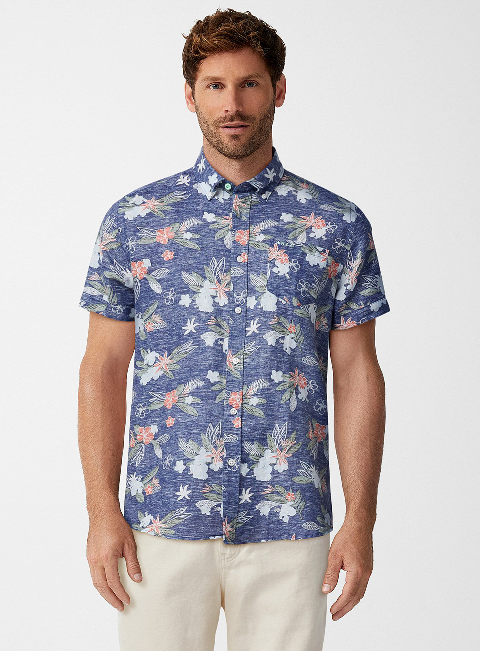 New Zealand Auckland - Men's Island flower shirt