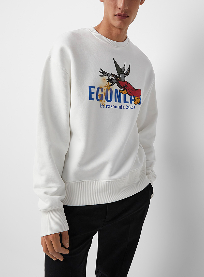 Egonlab White Fantasia sweatshirt for men