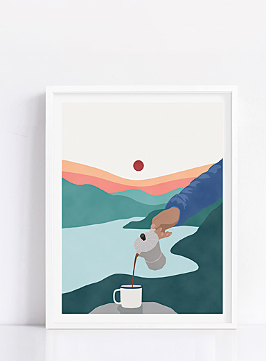 Les barbos illustrations: L'affiche Caf&eacute; panoramique Voir nos formats offerts Assorti