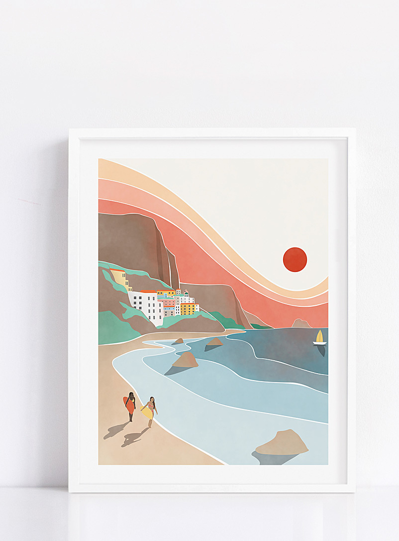 Les barbos illustrations Assorted Amalfi art print See available sizes