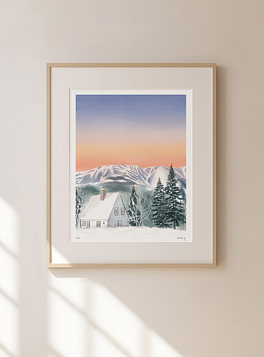 Les Monts Chic-Chocs art print 16 x 20 in