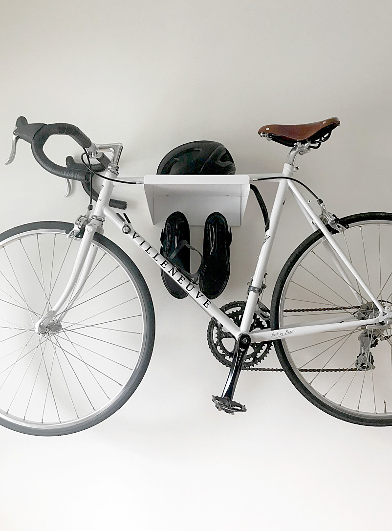 Studio Maisonnette White 3-in-1 wall-mounted bike rack