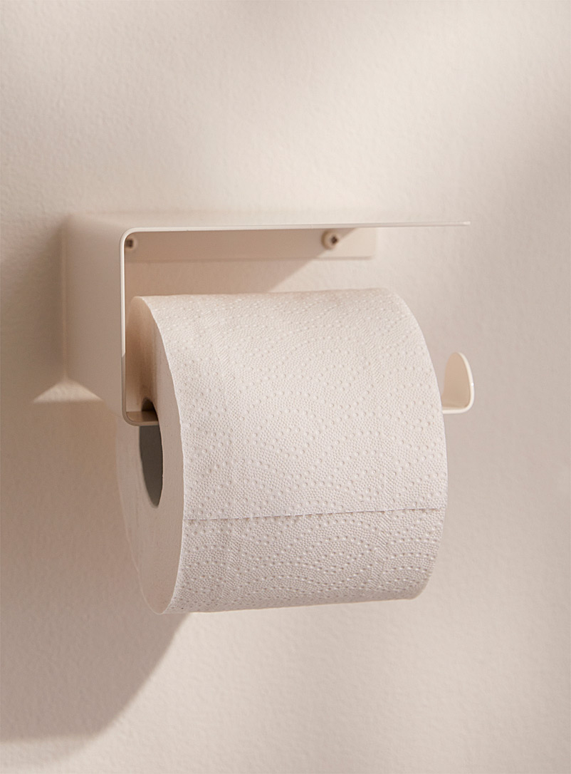 Studio Maisonnette Cream Beige Minimalist toilet paper holder